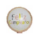 Globo Metalizado Feliz Cumpleaños 25cm