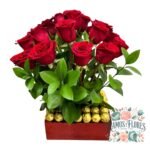 Arreglo 20 Rosas + 20 Bombones