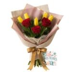 Ramo 3 Rosas + 5 Tulipanes