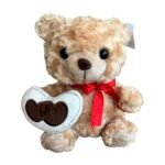 Peluche Oso Con Corazón 25 cm