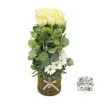 Arreglo 12 Rosas Blancas