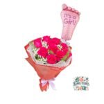 Ramo 10 Rosas Rosadas + Globo