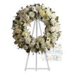 Corona De 15 Lirios + Rosas + Maule + Atril