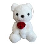 Peluche Oso Con Rosa 27 cm