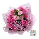 Ramo Primaveral 17 Rosas Rosadas