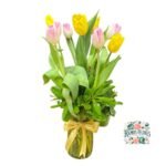 Florero 10 Tulipanes