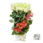 Arreglo 12 Rosas Blancas