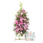 Arreglo Fúnebre 24 Rosas + Lirios - Imagen 2