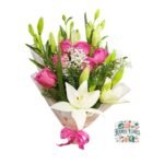 Ramo 6 Rosas + 6 Lirios