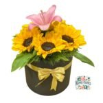 Cilindro 5 Girasoles + Lirio