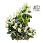 Arreglo 25 Rosas + Lirios