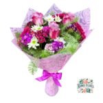 Ramo Primaveral 7 Flores Rosas + Gerberas