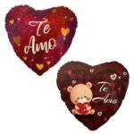 Globo Metalizado Corazón Te Amo 45cm