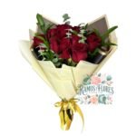 Ramo 12 Rosas Rojas + Eucalipto