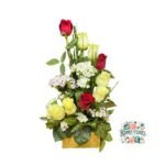 Arreglo Fúnebre de 9 Rosas