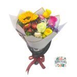 Ramo Primaveral 3 Rosas + Girasol + Flores de Temporada