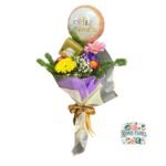Ramo Gerberas + Bombones Ferrero + Globo