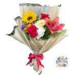 Ramo Primaveral + Rosas + Girasol + Flores de Temporada