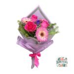 Ramo Primaveral 3 Gerberas + 3 Rosas
