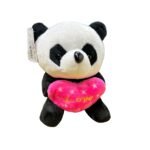 Panda Corazón Rosado 17cm