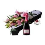 Caja 10 Lirios + Botella de Espumante