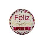 Globo Metalizado Feliz Cumpleaños 45cm