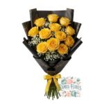 Ramo 12 Rosas Amarillas