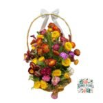 Arreglo Cesta Mix Primaveral Flores de Temporada