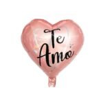 Globo Metalizado Te Amo Corazón 45cm